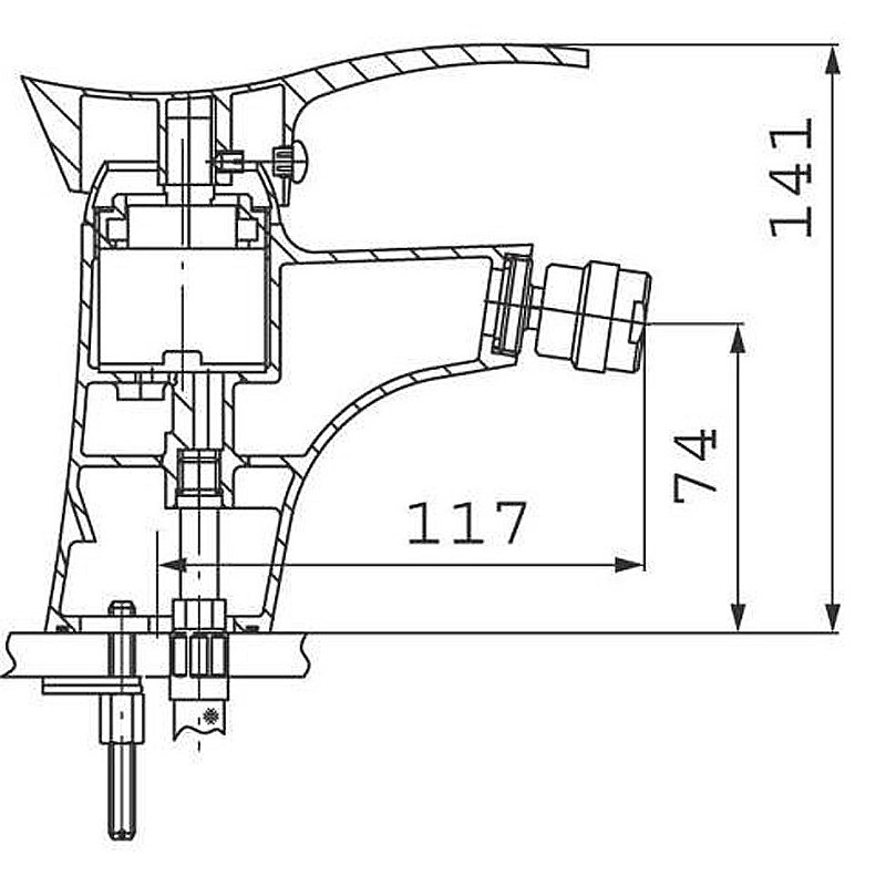 Змішувач для біде Ferro Loretta BLA6 хром