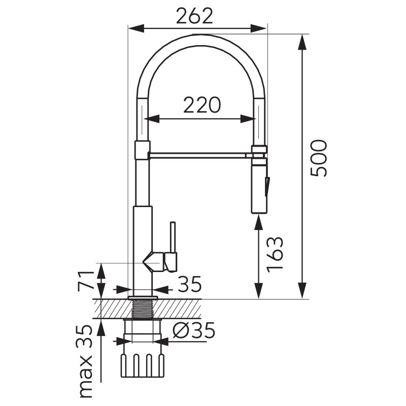 Смеситель для кухни Ferro Libretto BLE4B