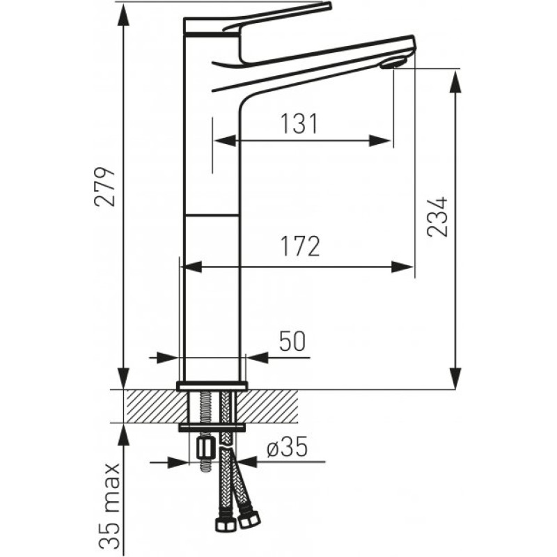 Смеситель для раковины FERRO Stratos BSC2L