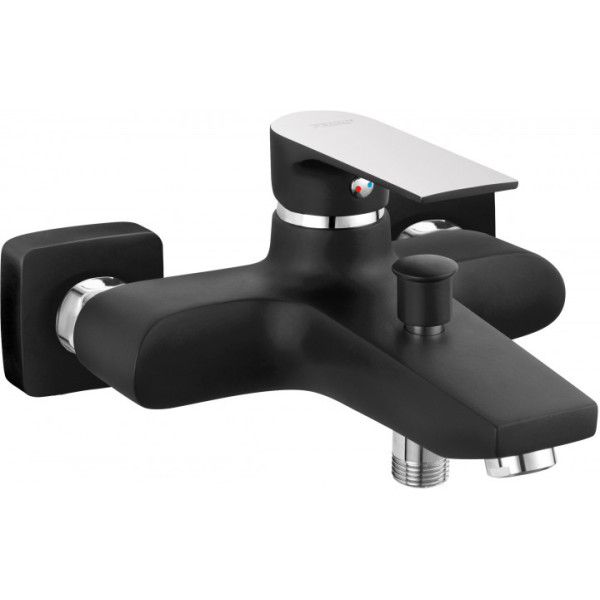 Смеситель для ванны FERRO Algeo Square Black BAQ1BLC