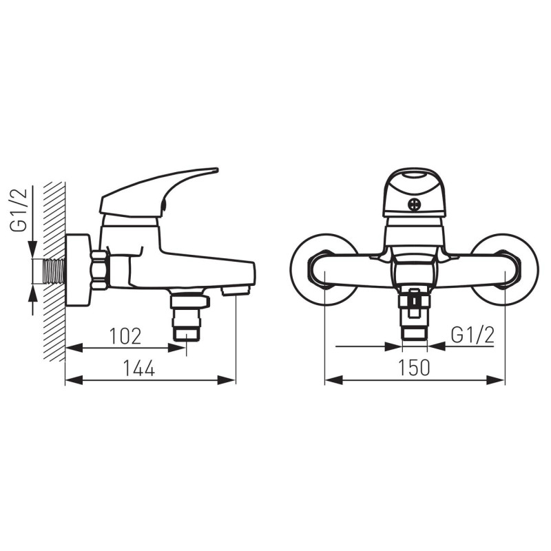 Смеситель для ванны Ferro One BFO1