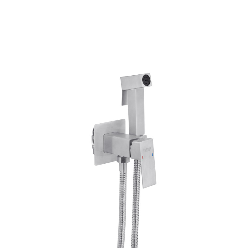 Унитаз подвесной Kroner Eifel WHI493436 RIMLESS безобедочный + Смесители с гигиеническим душем Kroner KRP Edelstahl Kubus - ESG053