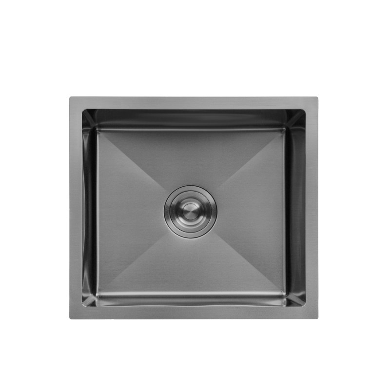  Набор 3 в 1 кухонная мойка Kroner KRP Schwarze - 4843HM PVD + смеситель для кухни Kroner KRP Graz - GRP030-T + дозатор