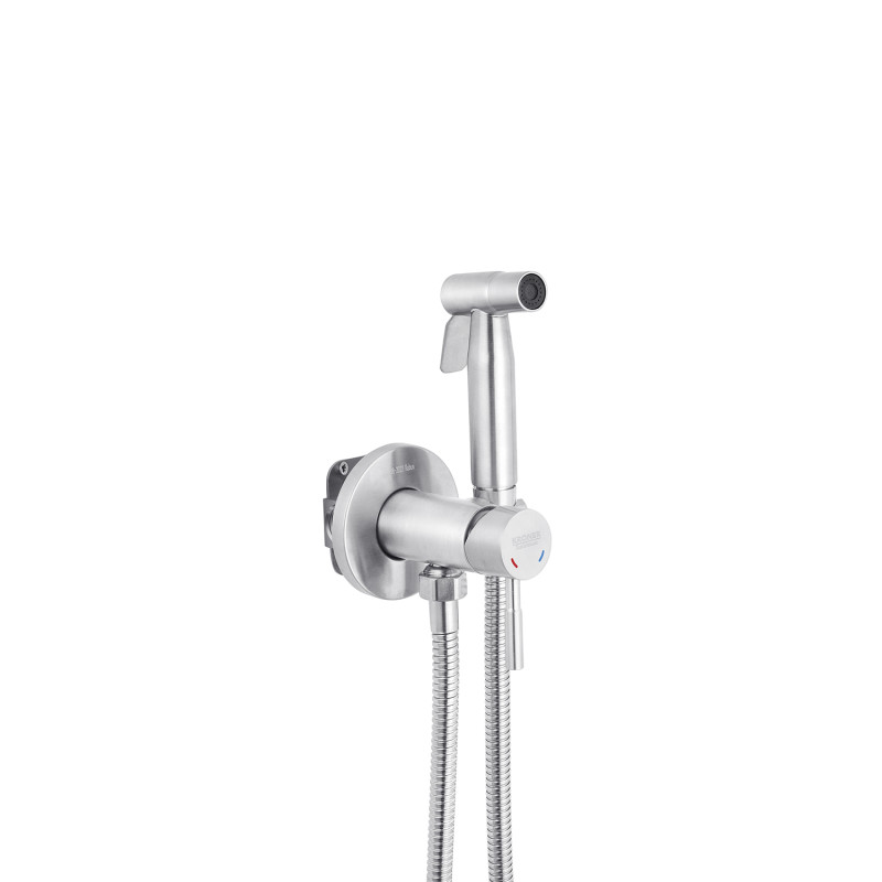 Унитаз подвесной Kroner Armada WHI513636 RIMLESS безобедочный + Смесители с гигиеническим душем Kroner KRP Edelstahl Klassisch - ESG053