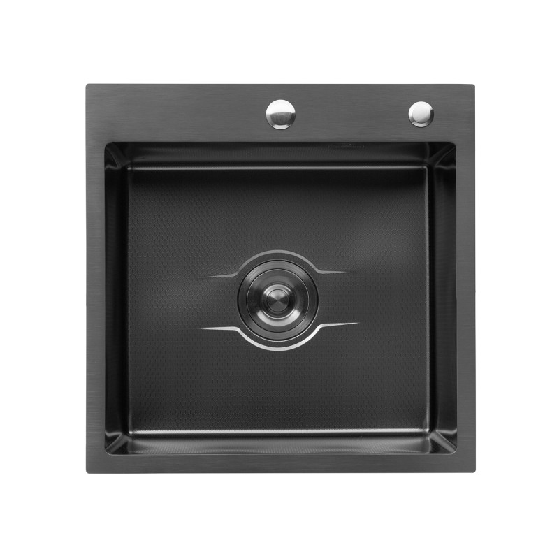  Набор 3 в 1 кухонная мойка Kroner Derby KRP PVD-5050HM+ смеситель для кухни Kroner KRPё Edelstahl Klassisch-PVD03917+дозатор