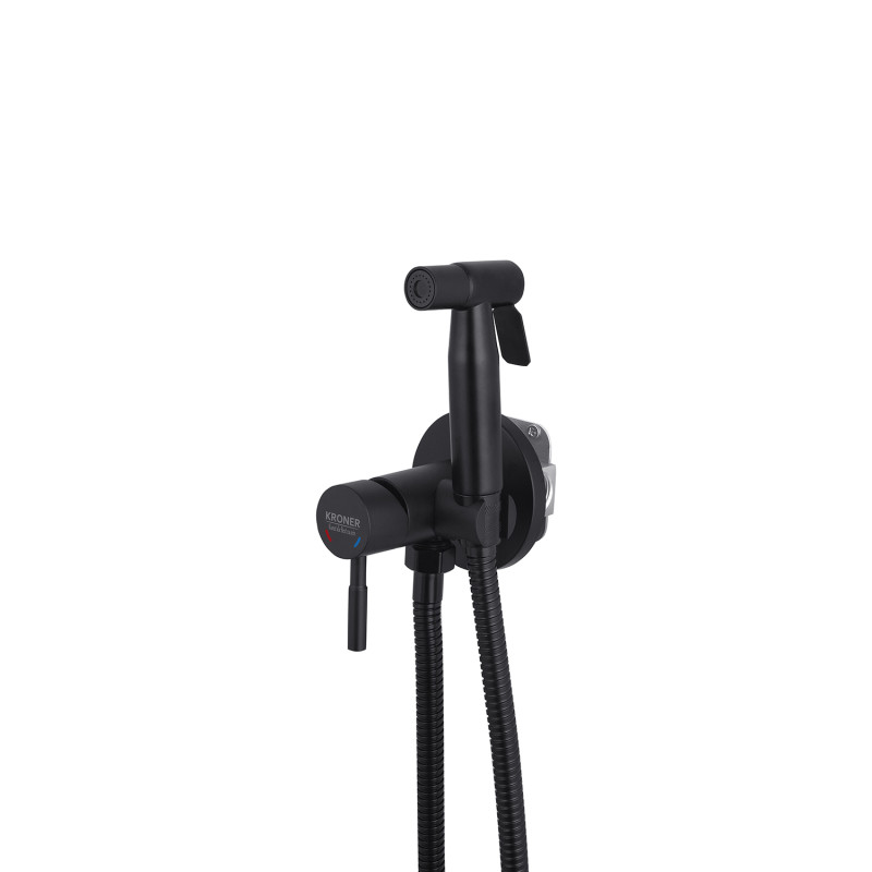 Унитаз подвесной Kroner KRP-A534UF Rimless 410х355х555 мм + Смесители с гигиеническим душем Kroner KRP Edelstahl Klassisch - SCH053
