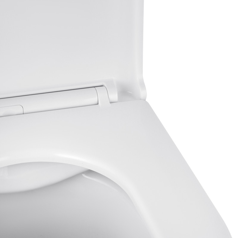 Унитаз подвесной Kroner Armada WHI513636 RIMLESS безобедочный + Смесители с гигиеническим душем Kroner KRP Bidet - C086