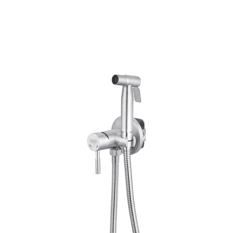 Унитаз подвесной Kroner Eifel WHI493436 RIMLESS безобедочный + Смесители с гигиеническим душем Kroner KRP Edelstahl Klassisch - ESG053