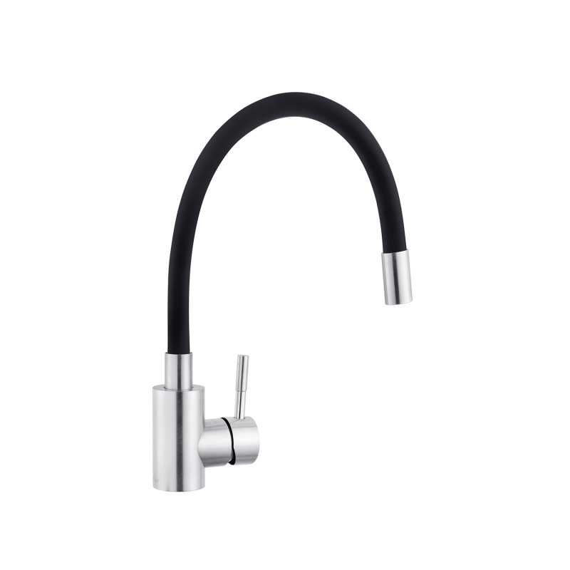 Набір 3 в 1 кухонна мийка Kroner KRP Gebürstet - 5050HM + змішувач для кухні Kroner KRP Edelstahl Klassisch - ESG035BLK + дозатор
