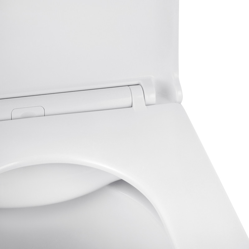 Унитаз подвесной Kroner Eifel WHI493436 RIMLESS безобедочный + Смесители с гигиеническим душем Kroner KRP Edelstahl Kubus - SCH052