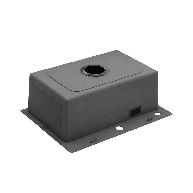  Набор 3 в 1 кухонная мойка Kroner KRP Schwarze - 5843HM PVD + смеситель для кухни Kroner KRP Edelstahl Klassisch - PVD03915 + дозатор