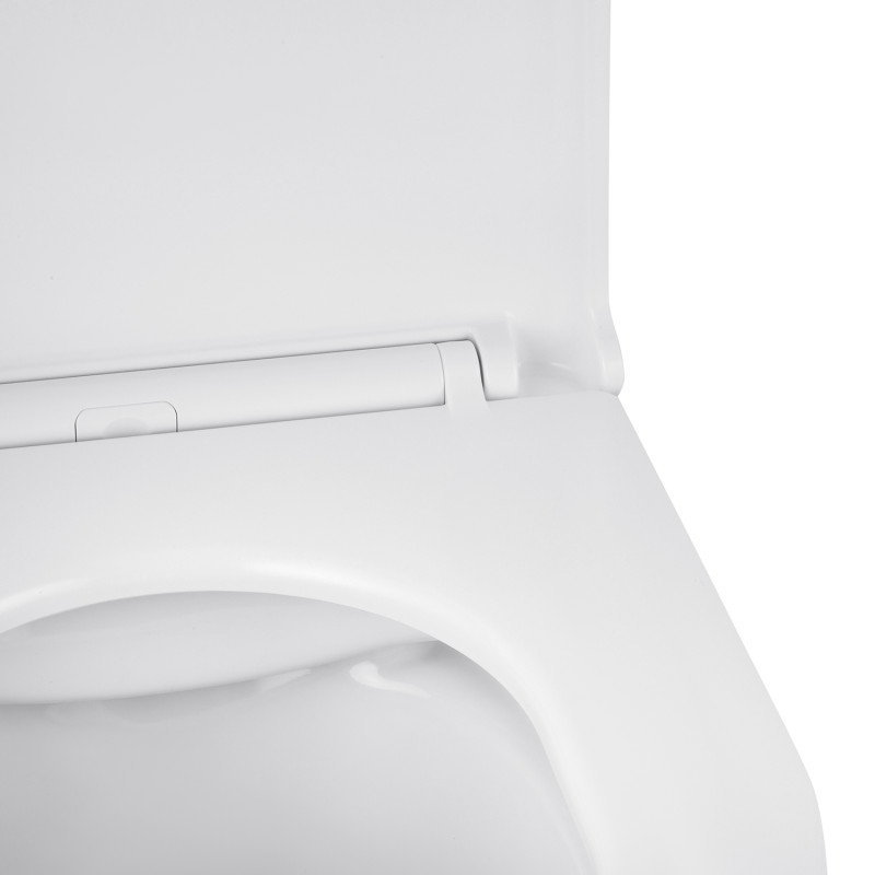 Унитаз подвесной Kroner Harz WHI493736 RIMLESS безобедочный + Смесители с гигиеническим душем Kroner KRP Edelstahl Klassisch - SCH052