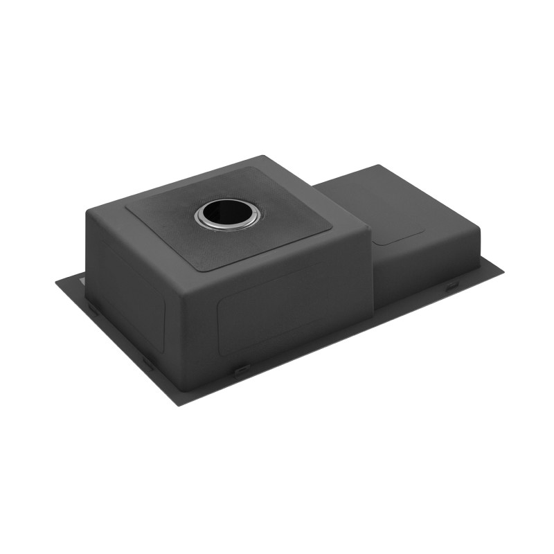  Набор 3 в 1 кухонная мойка Kroner KRP PVD Schwarze - 7848RHM + смеситель Kroner KRP Graz - GRP03815 + дозатор