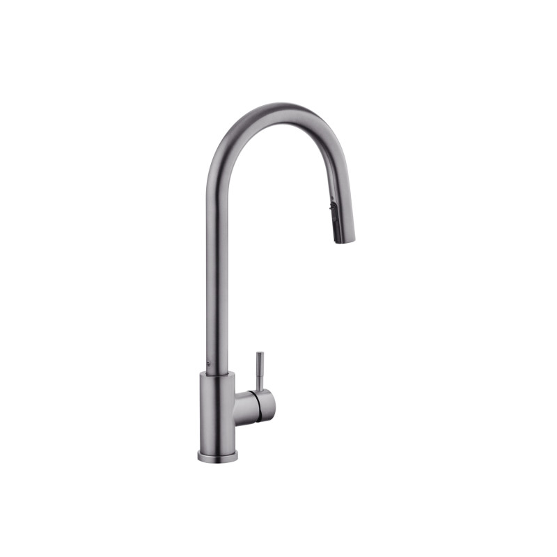  Набор 3 в 1 кухонная мойка Kroner KRP Schwarze - 5050HM PVD + смеситель для кухни Kroner KRP Edelstahl Klassisch - PVD03915 + дозатор