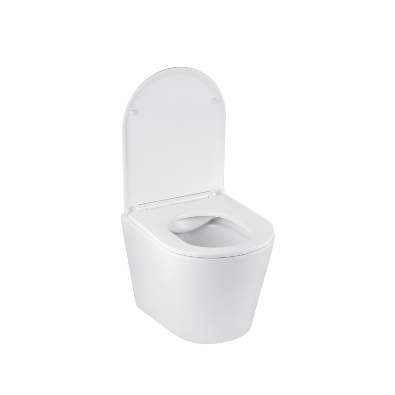 Унітаз підвісний Kroner Armada WHI513636 RIMLESS безобідковий + Змішувачі з гігієнічним душем Kroner KRP Edelstahl Klassisch - SCH052