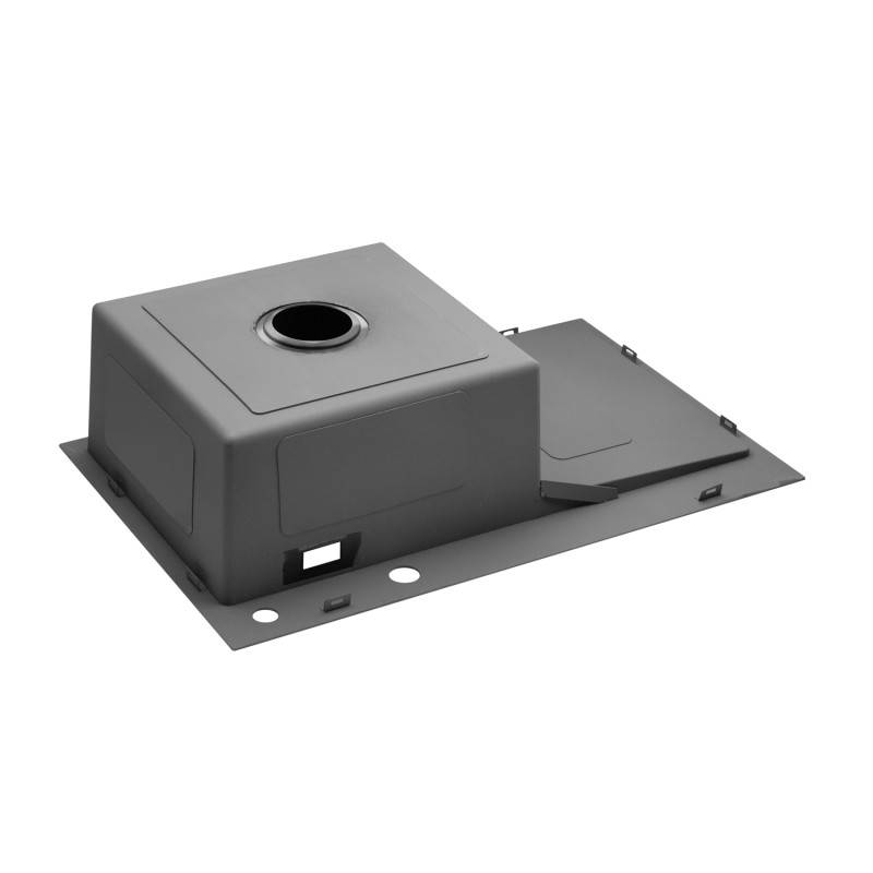 Набір 3 в 1 кухонна мийка Kroner KRP Schwarze - 7849LHM PVD + змішувач Kroner KRP Graz - GRP03815 + дозатор