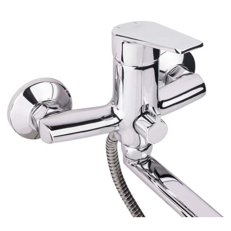 Набор 2 в 1 Смеситель для раковины Lidz Gloria Chrome + Смеситель для ванны Lidz Gloria 005 Chrome