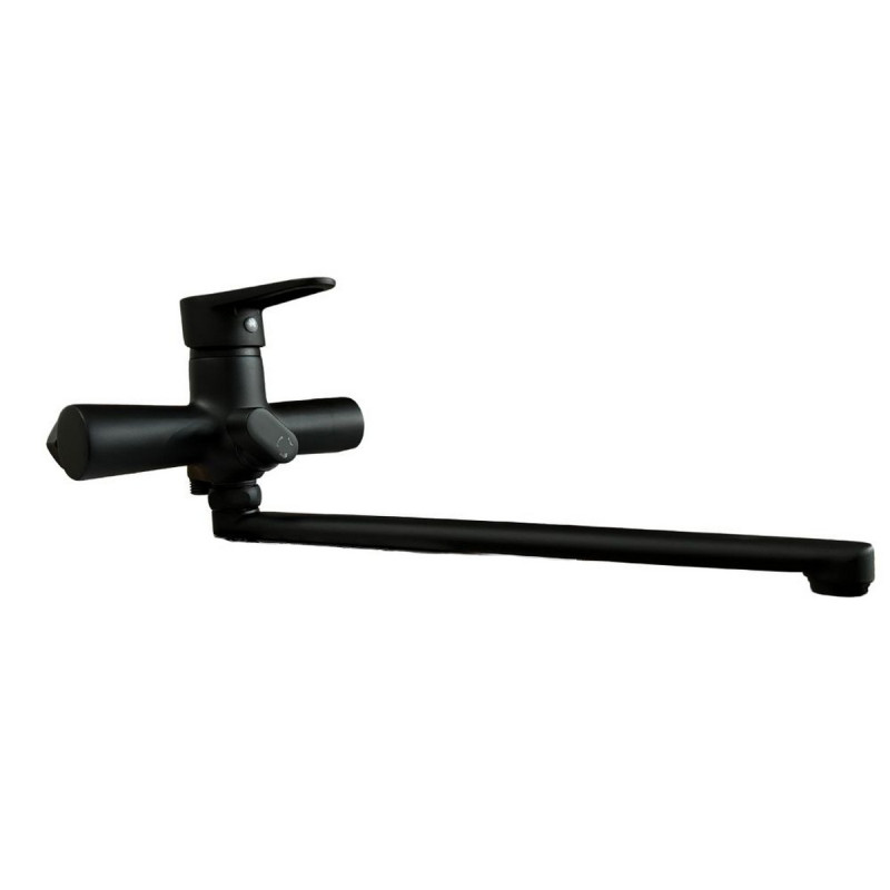 Набор 2 в 1 Смеситель для раковины Lidz Nicole Black + Смеситель для ванны Lidz Nicole 005 Black