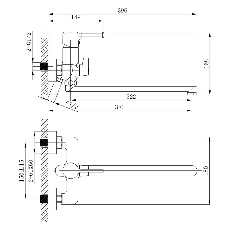 Набор 2 в 1 Qtap Cardinal QTCAR270CRM45654 Chrome + Qtap Cardinal QTCAR260CRM45657 Chrome