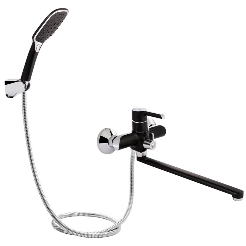 Набор 2 в 1 Qtap Grand QTGRABCR001F Black Matt + Qtap Grand QTGRABCR005 Chrome/Black
