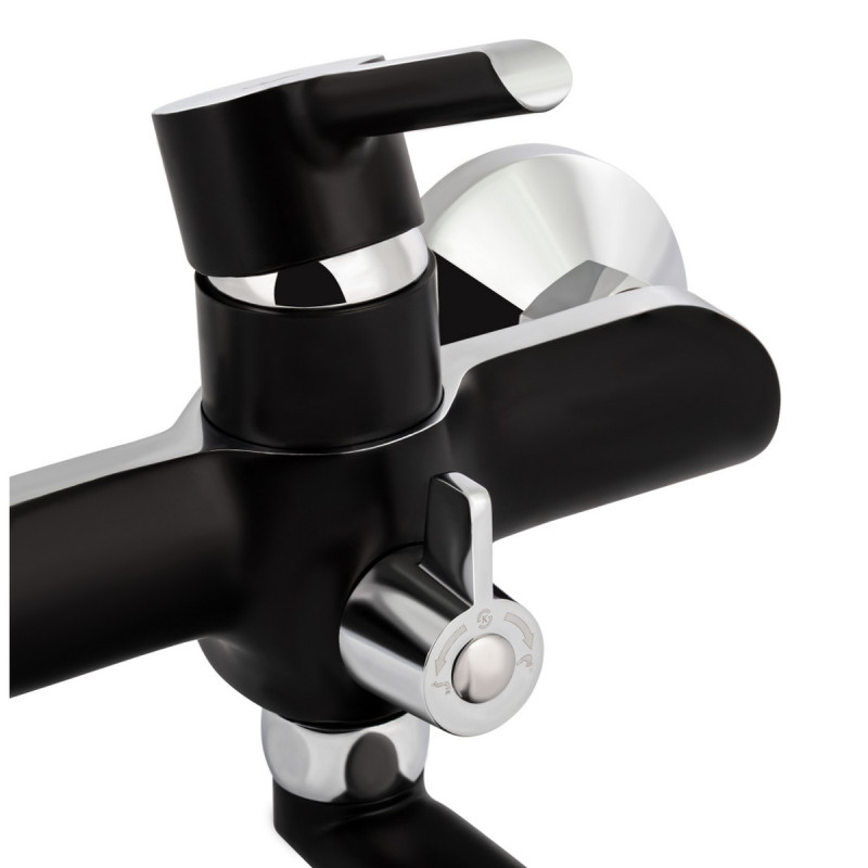 Набор 2 в 1 Qtap Grand QTGRABCR001F Black Matt + Qtap Grand QTGRABCR005 Chrome/Black