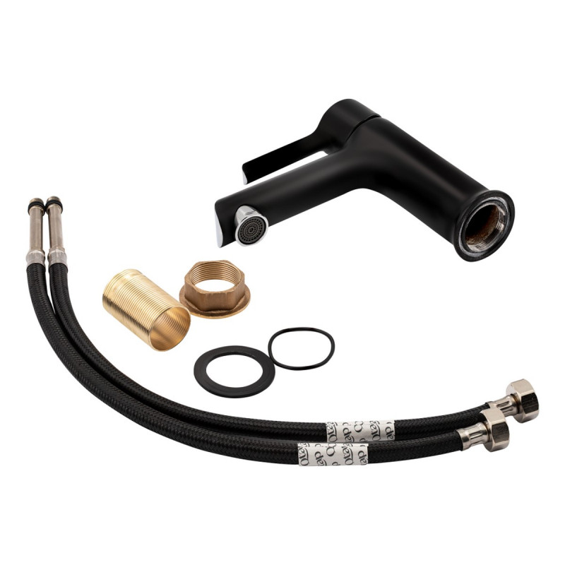 Набор 2 в 1 Qtap Grand QTGRABCR001F Black Matt + Qtap Grand QTGRABCR006 Chrome/Black