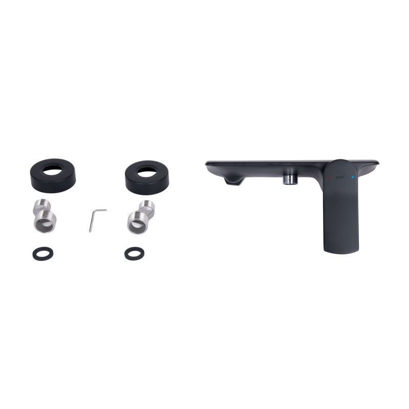 Набор 2 в 1 Qtap Slavonice 1042103B + Qtap Slavonice QTSLA266BLM45908 Black Matt