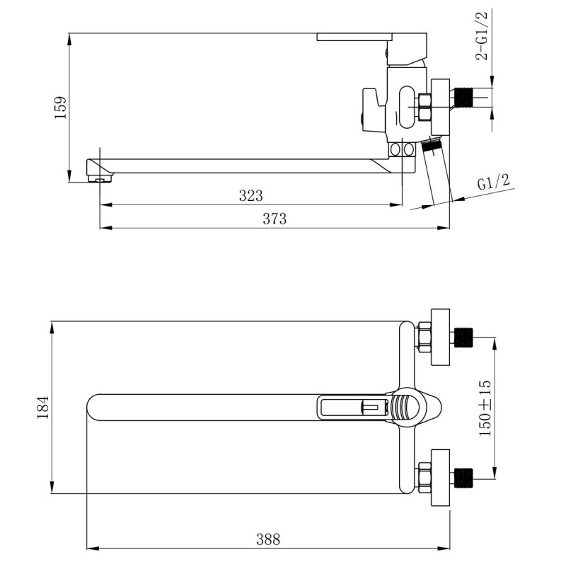 Набір 2 в 1 Qtap Taurus QTTAU270CRM45659 Chrome + Qtap Taurus QTTAU260CRM45663 Chrome