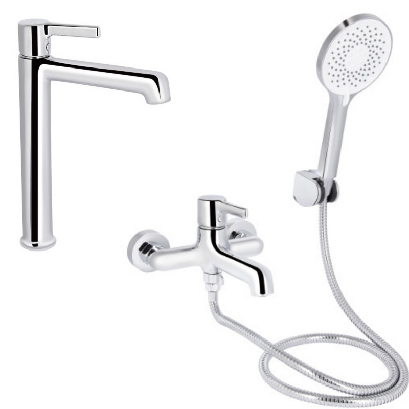 Набор 2 в 1 Qtap Cardinal QTCAR269CRM45655 Chrome + Qtap Cardinal QTCAR259CRM45656 Chrome