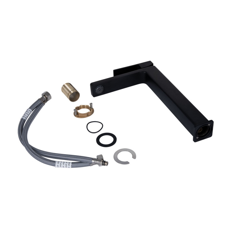 Набор 2 в 1 Qtap Gemini QTGEM269BLM45678 Black Matt + Qtap Gemini 51103KNG