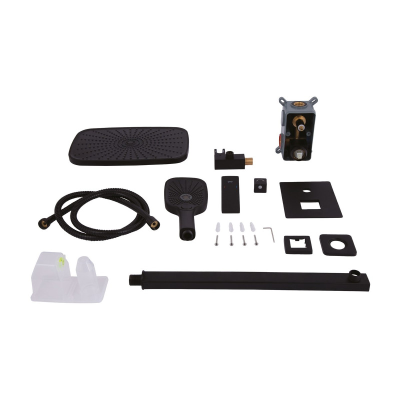 Набор 2 в 1 Qtap Gemini QTGEM269BLM45678 Black Matt + Qtap Gemini QTGEM113BLM45697 Black Matt