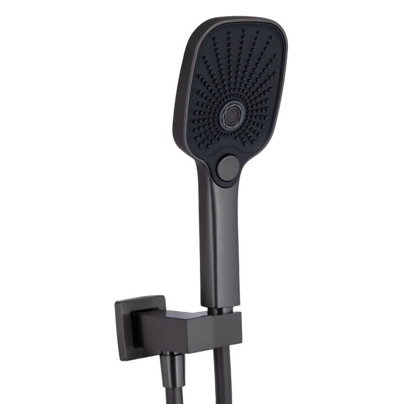 Набор 2 в 1 Qtap Gemini QTGEM273GMB45695 Gunmetal Black PVD + Qtap Gemini QTGEM113GMB45698 Gunmetal Black PVD