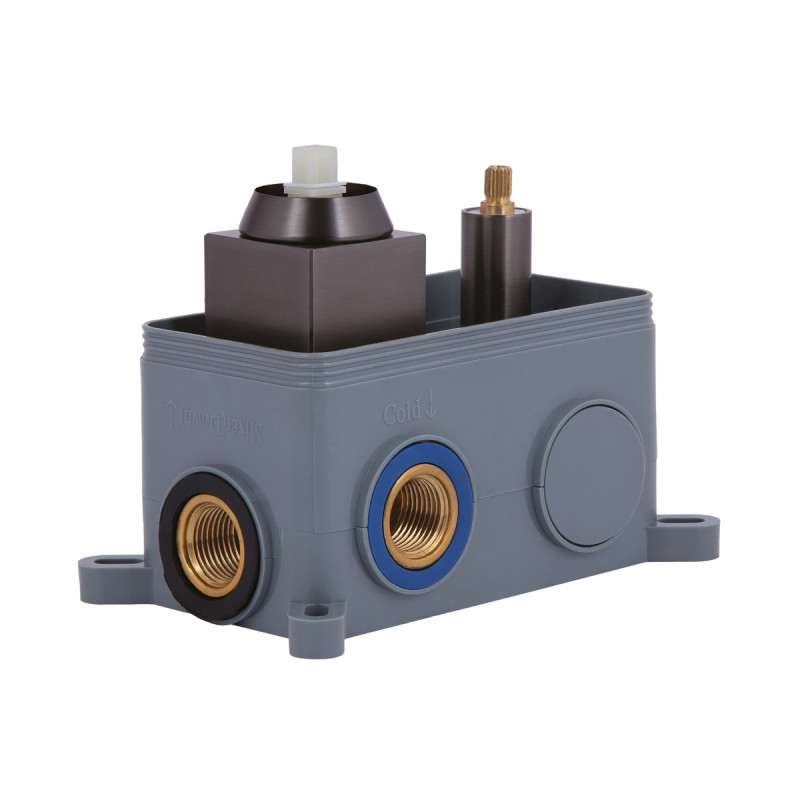 Набор 2 в 1 Qtap Gemini QTGEM273GMB45695 Gunmetal Black PVD + Qtap Gemini QTGEM113GMB45698 Gunmetal Black PVD