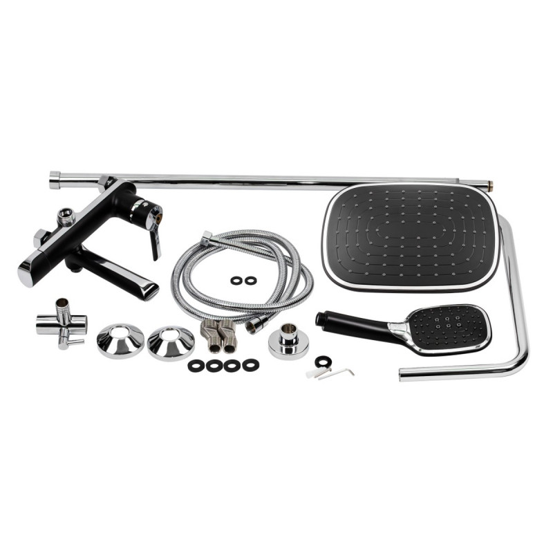 Набор 2 в 1 Qtap Grand QTGRABCR001F Black Matt + Qtap Grand QTGRABCR1004 Chrome/Black