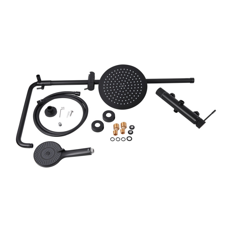 Набір 2 в 1 Qtap Scorpio QTSCOR1050105B Black Matt + Qtap Scorpio QTSCO51105OGB Black Matt