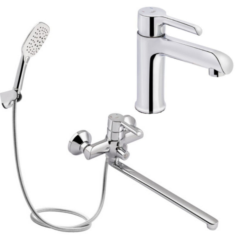 Набор 2 в 1 Qtap Grand QTGRACRM001F Chrome + Qtap Grand QTGRACRM005 Chrome