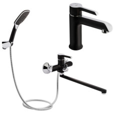 Набор 2 в 1 Qtap Grand QTGRABCR001F Black Matt + Qtap Grand QTGRABCR005 Chrome/Black