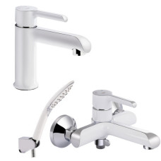 Набор 2 в 1 Qtap Grand QTGRAWCR001F White + Qtap Grand QTGRAWCR006 Chrome/White