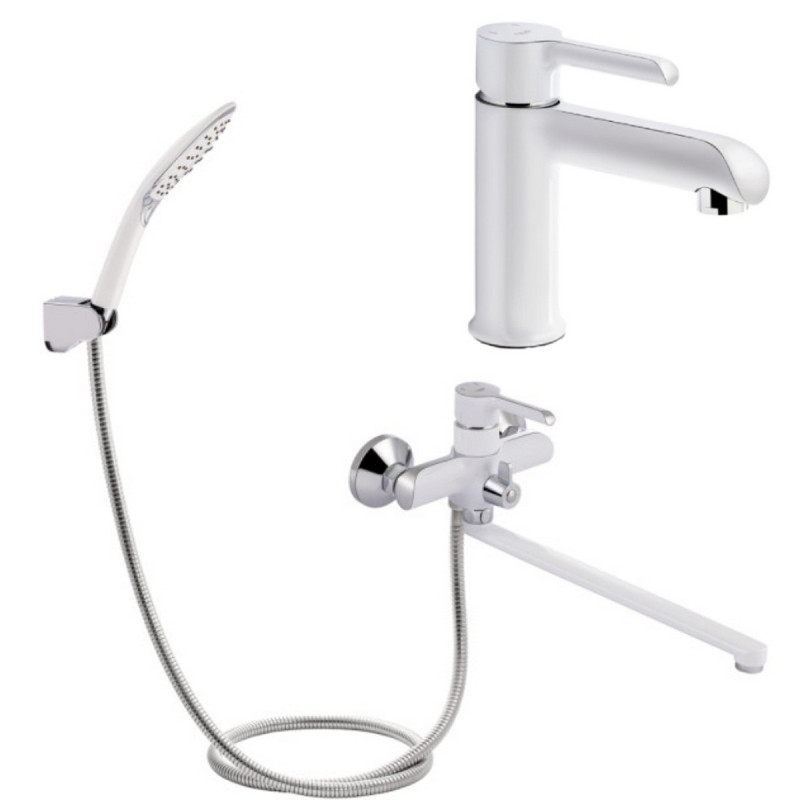 Набор 2 в 1 Qtap Grand QTGRAWCR001F White + Qtap Grand QTGRAWCR005 Chrome/White