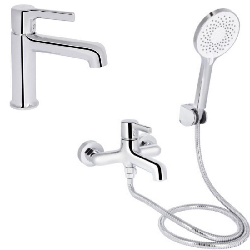 Набор 2 в 1 Qtap Cardinal QTCAR270CRM45654 Chrome + Qtap Cardinal QTCAR259CRM45656 Chrome