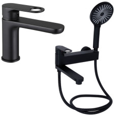 Набор 2 в 1 Qtap Jay QTJAY270BLM45545 Black Matt + Qtap Jay QTJAY260BLM45548 Black Matt