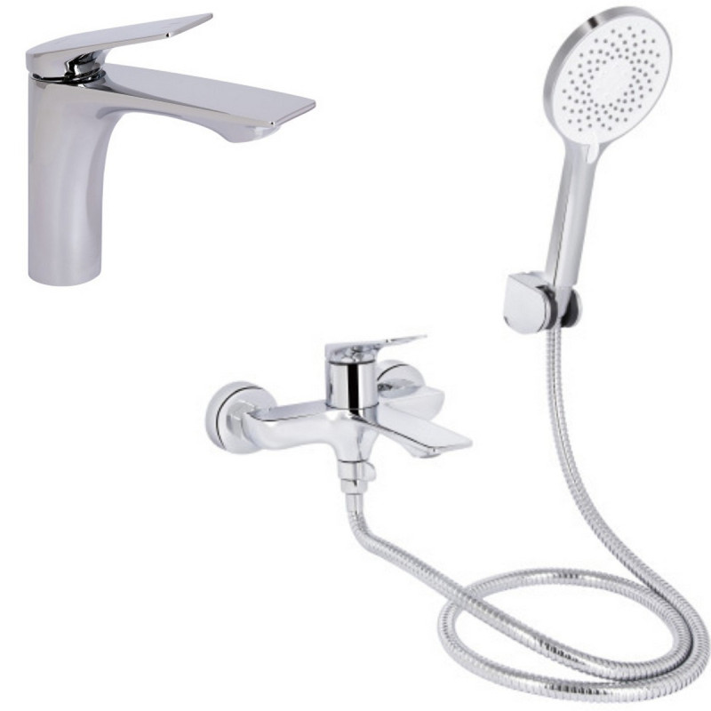 Набор 2 в 1 Qtap Vlasta New QTVLA270CRM45640 Chrome + Qtap Vlasta New QTVLA259CRM45642 Chrome