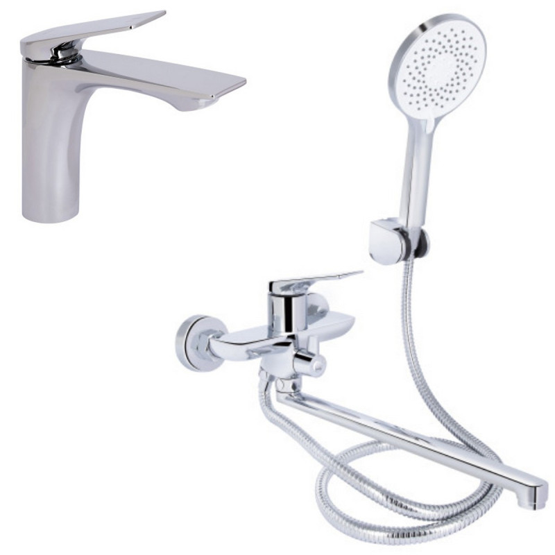 Набор 2 в 1 Qtap Vlasta New QTVLA270CRM45640 Chrome + Qtap Vlasta New QTVLA260CRM45644 Chrome