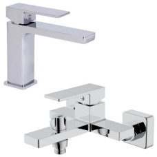 Набор 2 в 1 Qtap Gemini QTGEM270CRM45673 Chrome + Qtap Gemini QTGEM259CRM45681 Chrome