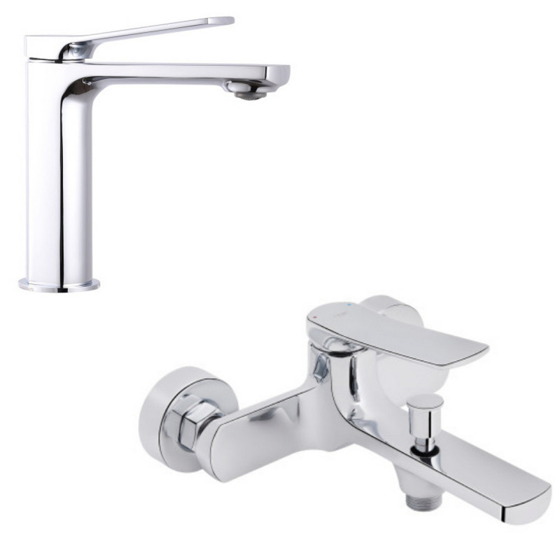 Набор 2 в 1 Qtap Slavonice QTSLV1042103C Chrome + Qtap Slavonice QTSLV3042103DC Chrome
