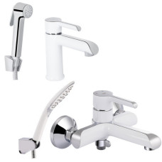 Набор 2 в 1 Qtap Grand QTGRA272CRW45671 Chrome/White + Qtap Grand QTGRAWCR006 Chrome/White