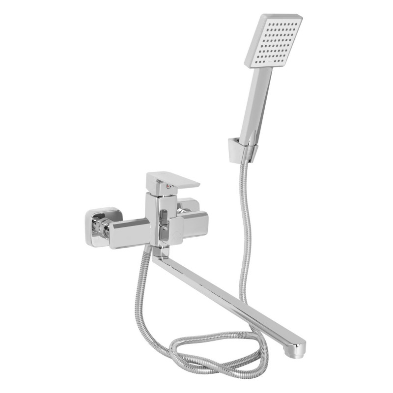 Набір 2 в 1 Змішувач для раковини Lidz Dozorca Chrome + Змішувач для ванни Lidz Dozorca 005 Chrome