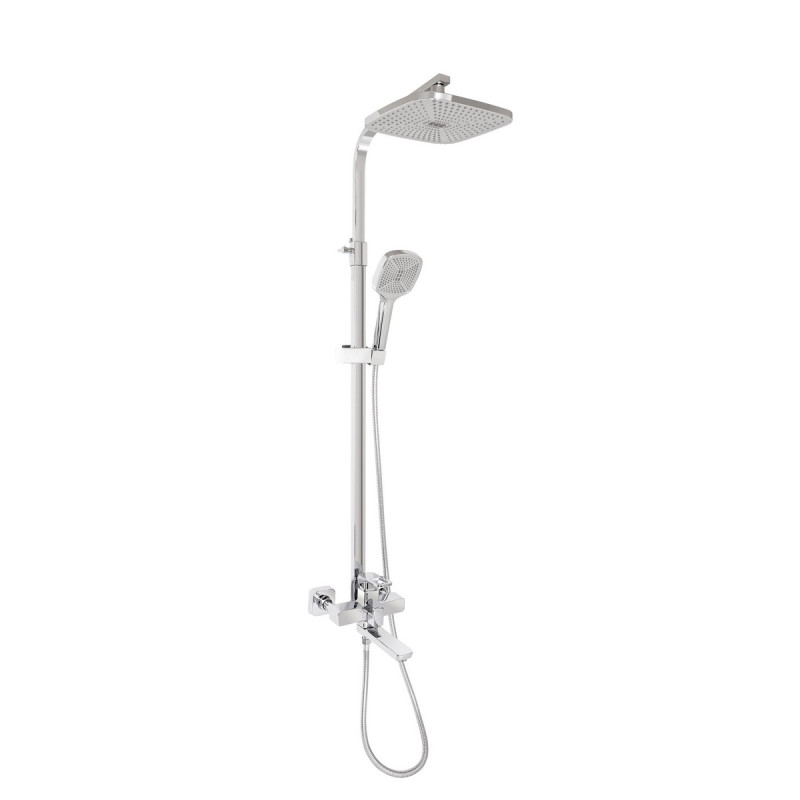 Набор 2 в 1 Смеситель для раковины Lidz Wawel Chrome + Душевая система Lidz Wawel 1030 Chrome