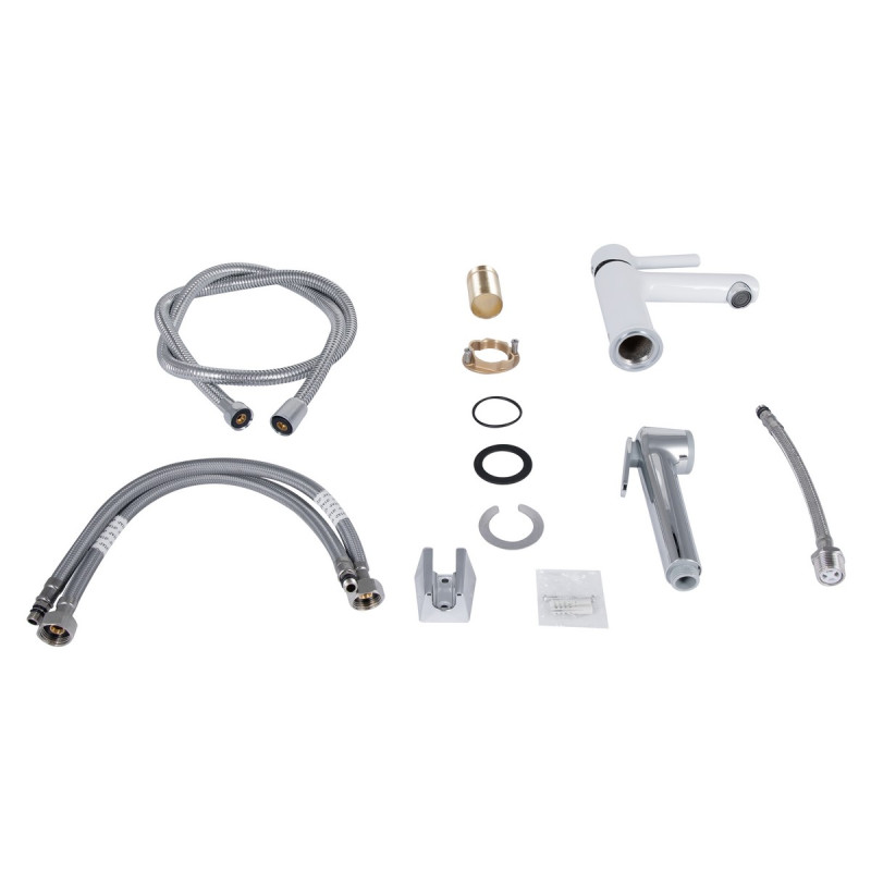 Набір 2 в 1 Qtap Grand QTGRA272CRW45671 Chrome/White + Qtap Grand QTGRAWCR006 Chrome/White