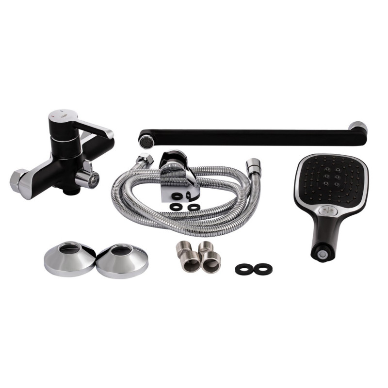 Набір 2 в 1 Qtap Grand QTGRABCR001F Black Matt + Qtap Grand QTGRABCR005 Chrome/Black